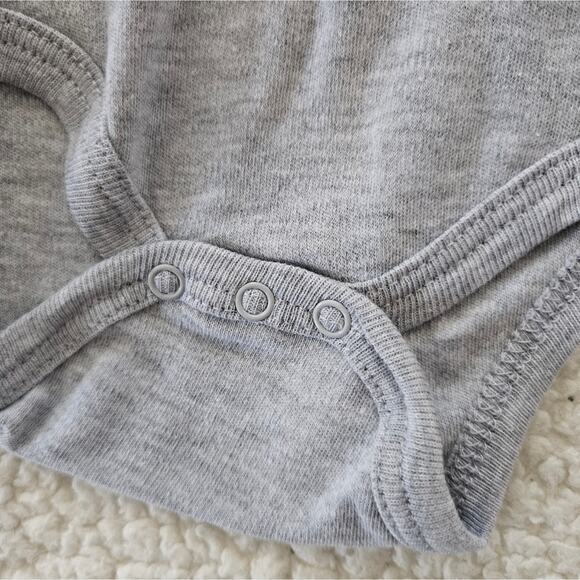 Baby by bon bebe "I love my mummy" grey longsleeve outfit with snaps size 6-9mos - Picture 6 of 6